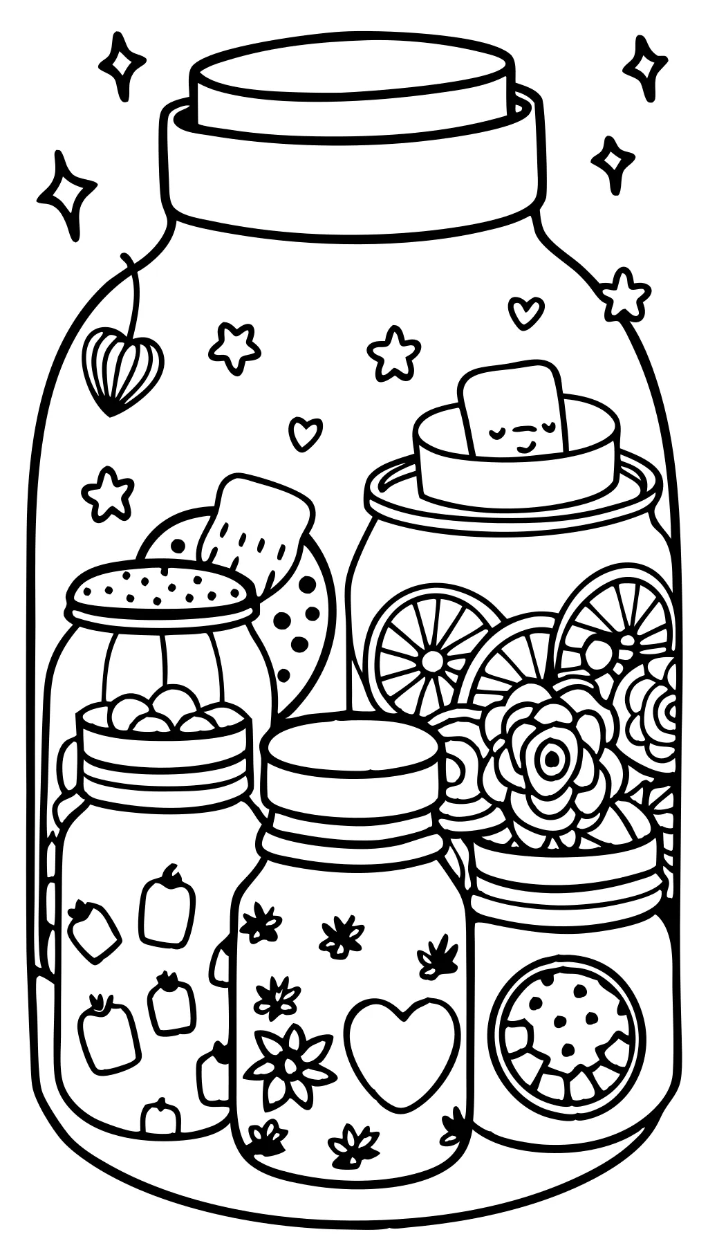 página de color jar